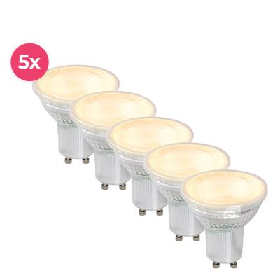 Refletor LED GU10 transparente Antonie, 4 Watts, 2700K (Branco quente)