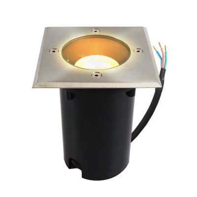 Foco de encastrar para o chão cromo moderno, Clenton, IP44