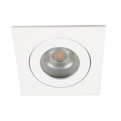 Foco de encastrar casa de banho de alumínio branco, Dorx, IP44