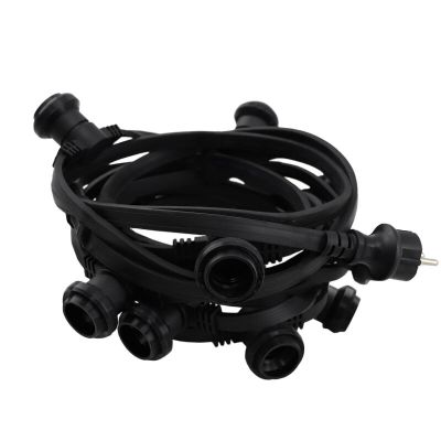 Cordão de luzes de 15m, 15 suportes para lâmpadas