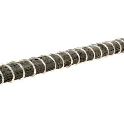 Esta fita de LED tem 5 metros de comprimento e 1,3 cm de diâmetro. O cabo de conexão tem 1,5 metros de comprimento.