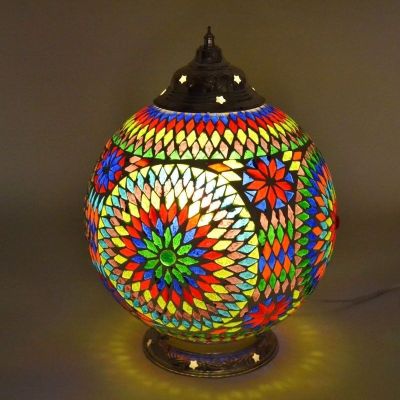 Candeeiro de mesa multicolorido oriental, Dalil