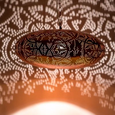 Candeeiro suspenso em filigrana cobre, Zina