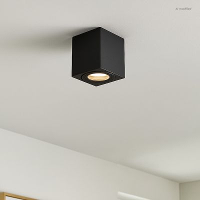 Aplique de teto preto moderno, Alion, IP44