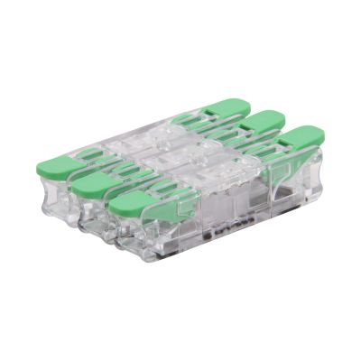 Terminal de solda passante (25 peças), 3 fios, 0,2 - 4 mm²