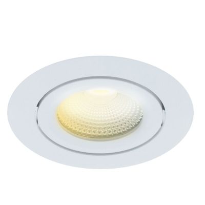 Foco de encastrar de alumínio branco, Wimke, 5W, LED dim to warm, IP44