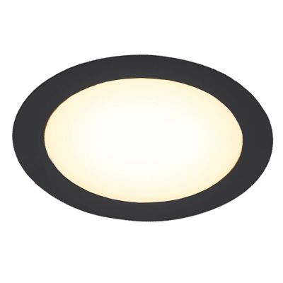 Downlight de alumínio preto, Umbriel, 6W, LED 3000K, IP44