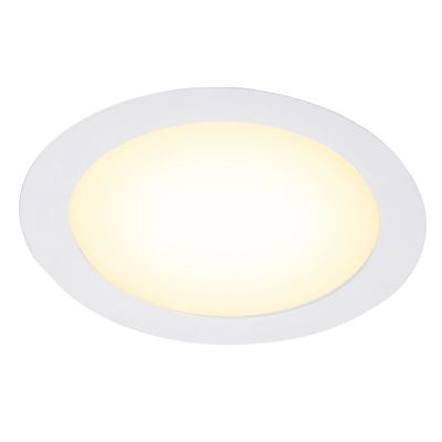 Downlight de alumínio branco, Umbriel, 12W, LED 3000K, IP44