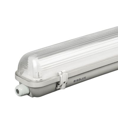 Luminária para tubo de LED de 60 cm - Dura - Para 1 tubo de luz - IP65