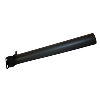 Suporte de parede para poste de iluminação pública de 48 mm, preto