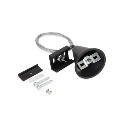 Conjunto de luminárias pendentes para trilho de iluminação trifásico, 1,5 metros, pretas, Pro