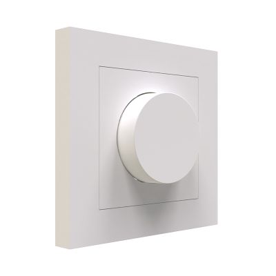 Placa de cobertura branca para dimmer único