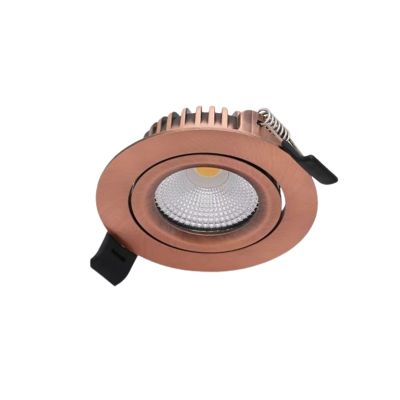 Downlight de alumínio cobre, Wimke, 5W, LED dim to warm, IP44