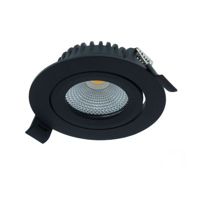 Downlight de alumínio preto, Wimke, 5W, LED RGBW, IP54