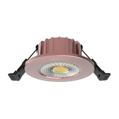 Luminária de embutir Hobie em alumínio cor cobre, 6W, LED branco com interruptor, IP65