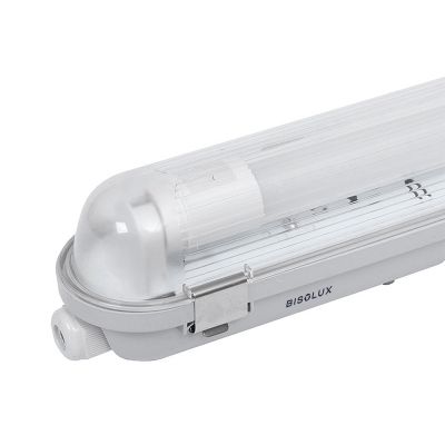 Luminária para tubo de LED de 120 cm - Dura - Para 1 tubo de luz - IP65