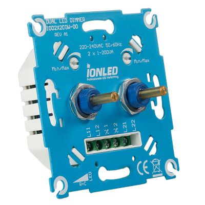 Dimmer duplo para LED - 2x0,3-200W