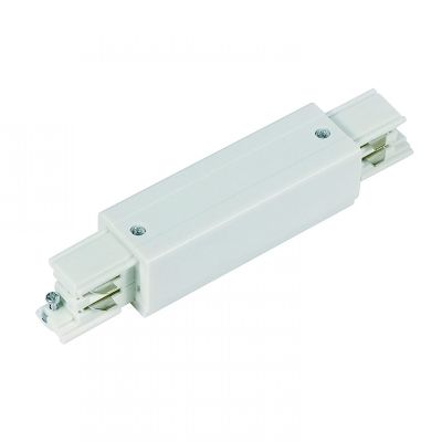 Conector em formato de I para iluminação de trilho trifásica, branco, Pro