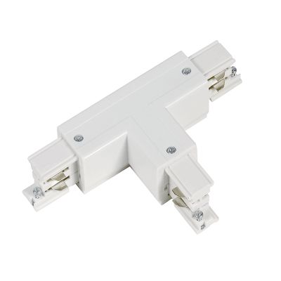 Conector em T para iluminação de trilho trifásica, lado direito 1, branco, Pro