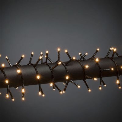 Luzes de Natal LED externas de 24 metros, com 240 LEDs brancos quentes e controle por aplicativo.