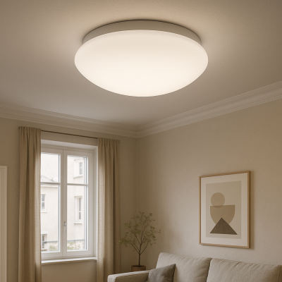 Candeeiro de teto branco de plástico, Sirano