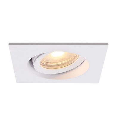 Foco de encastrar casa de banho branco de alumínio, Jorin, IP65