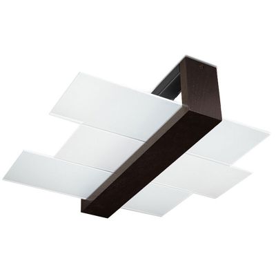 Candeeiro de teto de vidro castanho, Fouzia
