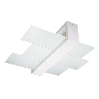 Candeeiro de teto de vidro branco, Fouzia