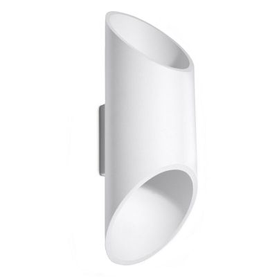 Candeeiro up down de alumínio branco, Haidar