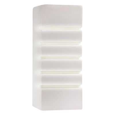 Candeeiro up down de vidro branco, Lysan