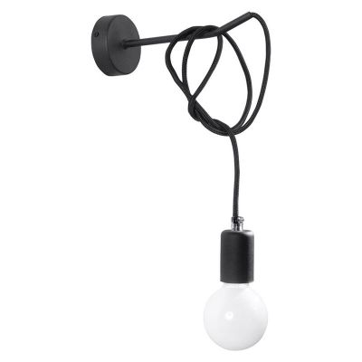 Aplique de parede de aço preto, Lauraine