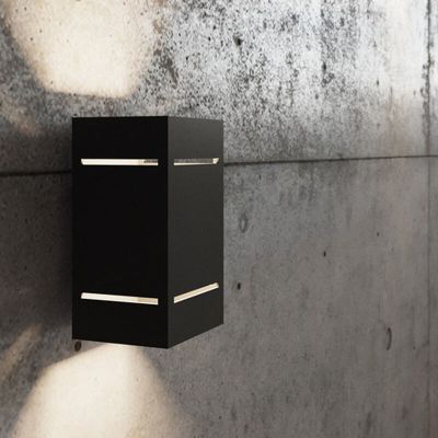 Candeeiro up down de alumínio preto, Janien