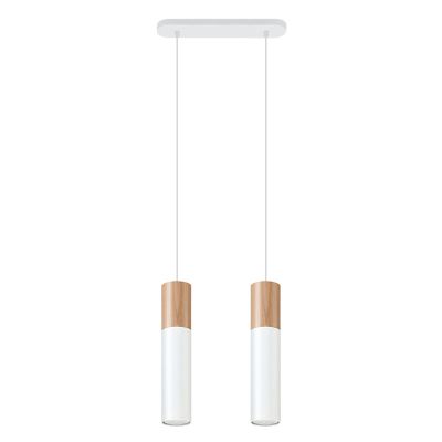 Candeeiro suspenso de alumínio branco, Francesca