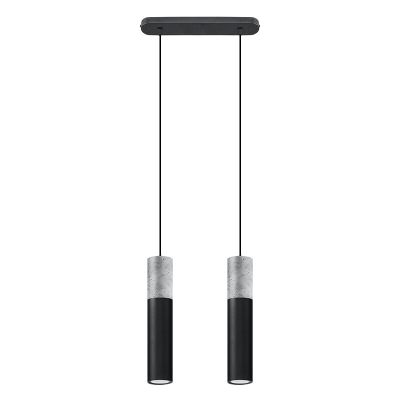 Candeeiro suspenso de betão cinzento, Fardou