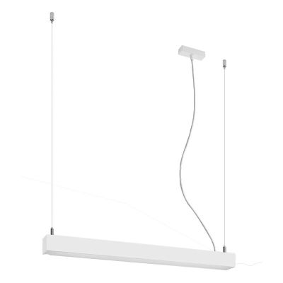 Candeeiro suspenso de alumínio branco, Mascha, 22W, LED 3000K