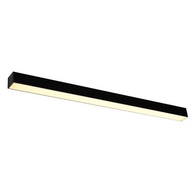 Aplique de parede de alumínio preto, Mascha, 31W, LED 3000K