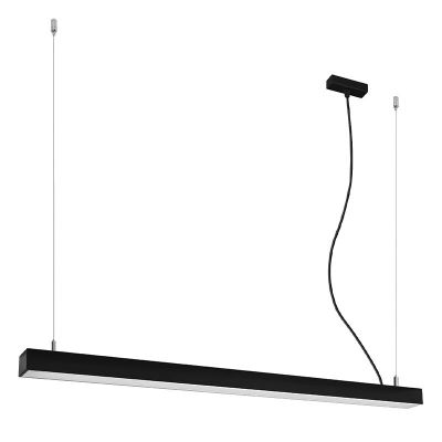 Candeeiro suspenso de alumínio preto, Mascha, 38W, LED 3000K
