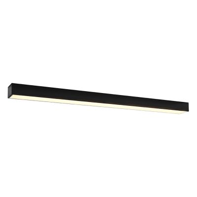 Aplique de parede de alumínio preto, Mascha, 48W, LED 3000K