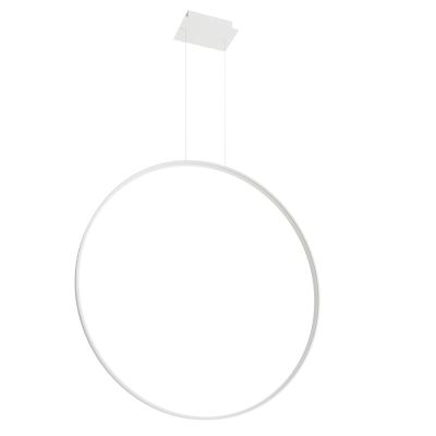 Candeeiro suspenso de alumínio branco, Ringo, 70W, LED 3000K