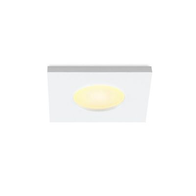 Foco de encastrar de veranda de alumínio branco, Dico, 3W, LED 2700K, IP65