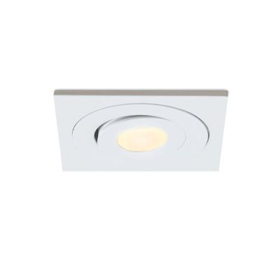 Foco de encastrar de veranda de alumínio branco, Rona, 3W, LED 2700K, IP44