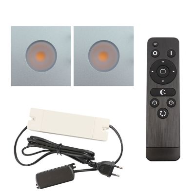 Foco de encastrar de veranda de alumínio cromo, Dico, 6W, LED 2700K, IP65, com comando à distância