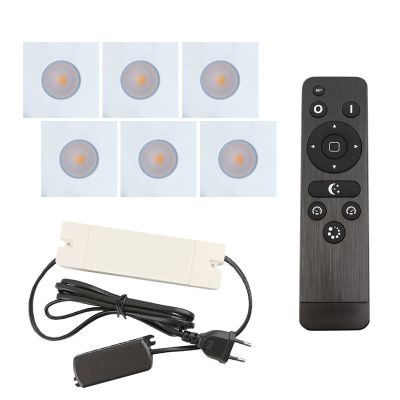Foco de encastrar de veranda de alumínio branco, Dico, 18W, LED 2700K, IP65, com comando à distância