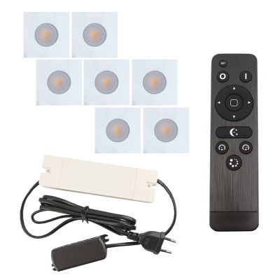 Foco de encastrar de veranda de alumínio branco, Dico, 21W, LED 2700K, IP65, com comando à distância
