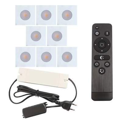 Foco de encastrar de veranda de alumínio branco, Dico, 24W, LED 2700K, IP65, com comando à distância
