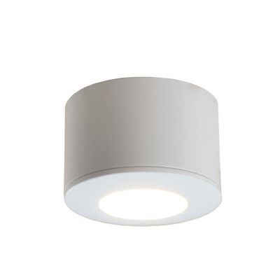 Aplique de teto de veranda de alumínio branco, Vasso, 3W, LED 2700K, IP44