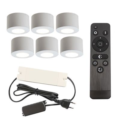 Aplique de teto de veranda de alumínio branco, Vasso, 18W, LED 2700K, IP44, com comando à distância