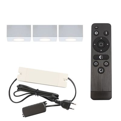 Aplique de teto de veranda de alumínio branco, Fredo, 9W, LED 2700K, IP44, com comando à distância