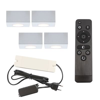 Aplique de teto de veranda de alumínio branco, Fredo, 12W, LED 2700K, IP44, com comando à distância
