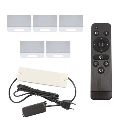 Aplique de teto de veranda de alumínio branco, Fredo, 15W, LED 2700K, IP44, com comando à distância